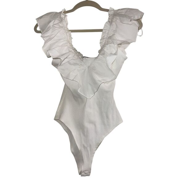 ✨VICI Clean Sweep Cotton Ribbed Sz Medium Bodysuit✨ - Picture 3 of 6